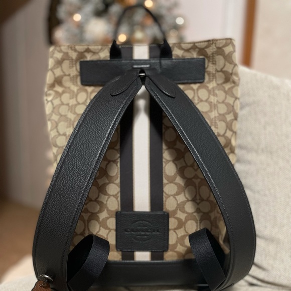 Coach Canvas Drawstring Backpack - Gently used - Picture 3 of 5